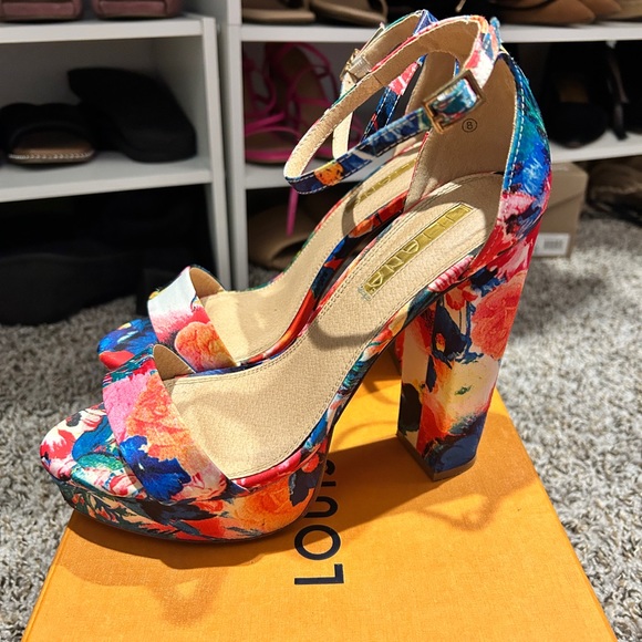 Floral platform block heel x Liliana - Picture 3 of 5